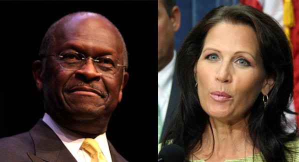 Herman Cain and Michelle Bachmann